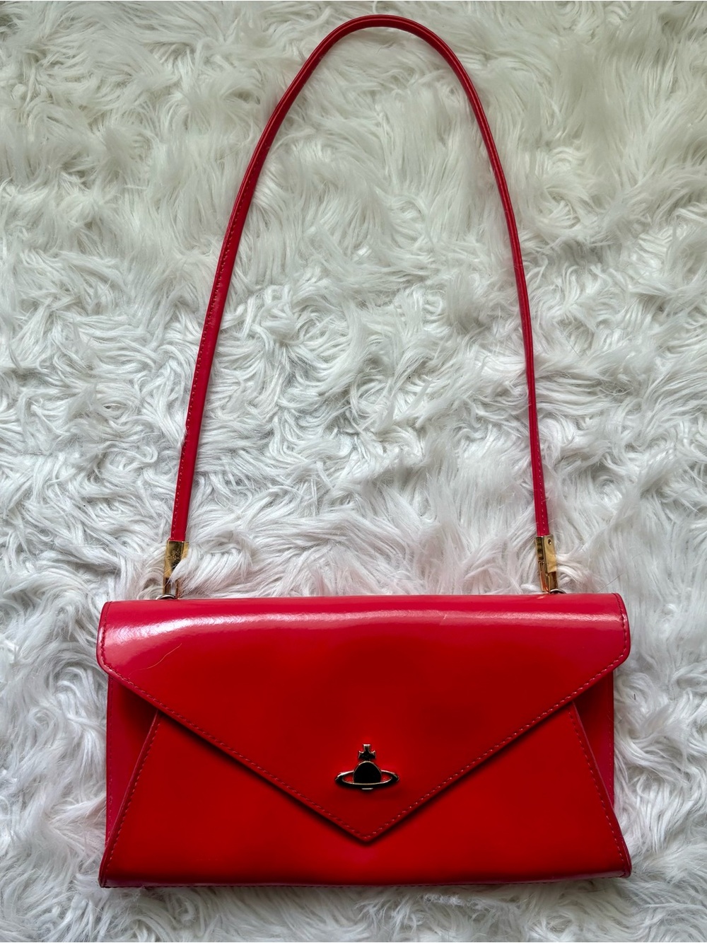 Vivienne Westwood Envelope Shoulder Bag with Gold Hardware